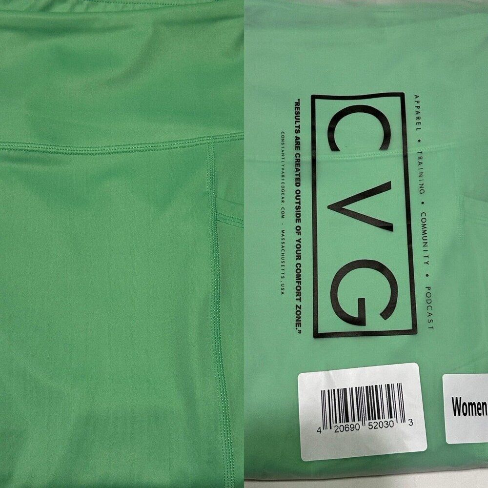 NEW Constantly Varied Gear CVG XL Crossfit Legging Retired Full Length Green